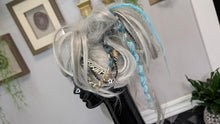 Load image into Gallery viewer, Aqua &amp; Mint Dread Lock Hair Clip Extensions (1pc)

