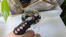 Load image into Gallery viewer, Black Finger Armour with Black Tourmaline Rutilated Quartz
