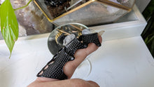 Load image into Gallery viewer, Black Finger Armour with Black Tourmaline Rutilated Quartz
