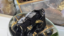 Load image into Gallery viewer, Black Finger Armour with Black Tourmaline Rutilated Quartz
