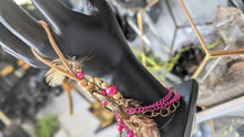 Load image into Gallery viewer, Handmade Adjustable Feather  Dreamcatcher Slave Bracelet
