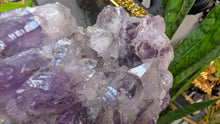 Load image into Gallery viewer, 7" Dark Chunky Brazil Amethyst Crystal Cluster
