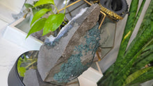 Load image into Gallery viewer, 8" Amethyst &amp; Blue Agate Crystal Cluster
