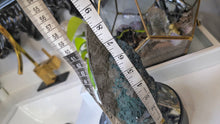 Load image into Gallery viewer, 8" Amethyst &amp; Blue Agate Crystal Cluster
