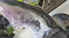 Load image into Gallery viewer, 8" Amethyst &amp; Blue Agate Crystal Cluster
