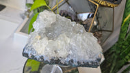 Clear Amethyst & Goethite Crystal Cluster