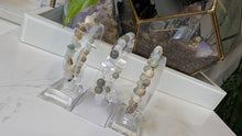 Load image into Gallery viewer, Amazonite &amp; Quartz Crystal Beaded Bracelets (stands included)
