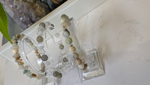 Load image into Gallery viewer, Amazonite &amp; Quartz Crystal Beaded Bracelets (stands included)
