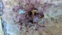 Load image into Gallery viewer, 9" Amethyst Quartz Crystal Portal Donut on Stand
