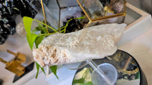 Load image into Gallery viewer, 8" Snow Quartz Druzy Crystal Cluster
