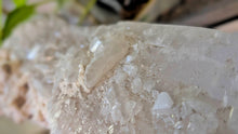 Load image into Gallery viewer, 8" Snow Quartz Druzy Crystal Cluster
