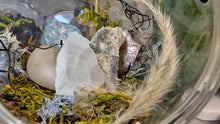 Load image into Gallery viewer, 4" Artificial Moss &amp; Crystal Healing Hanging Sphere
