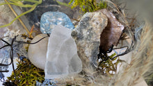 Load image into Gallery viewer, 4" Artificial Moss &amp; Crystal Healing Hanging Sphere
