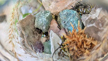 Load image into Gallery viewer, 4" Artificial Moss &amp; Crystal Healing Hanging Sphere
