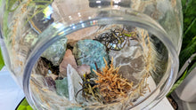 Load image into Gallery viewer, 4" Artificial Moss &amp; Crystal Healing Hanging Sphere
