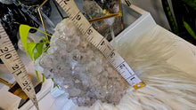 Load image into Gallery viewer, 6" Smokey Clear Amethyst &amp; Goethite Crystal Cluster
