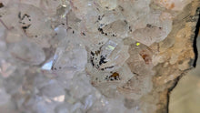 Load image into Gallery viewer, 6" Smokey Clear Amethyst &amp; Goethite Crystal Cluster

