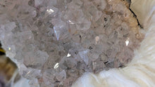 Load image into Gallery viewer, 6" Smokey Clear Amethyst &amp; Goethite Crystal Cluster
