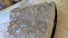 Load image into Gallery viewer, 6" Smokey Clear Amethyst &amp; Goethite Crystal Cluster
