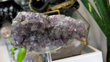 Load image into Gallery viewer, 7" Rare Thunder Bay Titanium Smokey Amethyst Crystal Cluster
