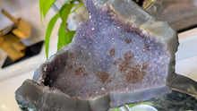 Load image into Gallery viewer, 6" Galaxy Amethyst &amp; Agate Crystal Cluster
