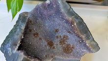 Load image into Gallery viewer, 6" Galaxy Amethyst &amp; Agate Crystal Cluster
