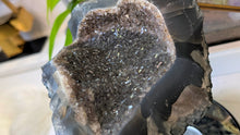 Load image into Gallery viewer, 8" Galaxy Amethyst &amp; Agate Crystal Cluster
