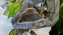 Load image into Gallery viewer, 8" Galaxy Amethyst &amp; Agate Crystal Cluster
