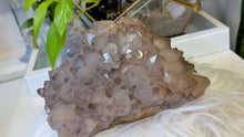 Load image into Gallery viewer, 9" Large Thunder Bay Smokey Phantom Amethyst Crystal Cluster
