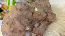 Load image into Gallery viewer, 9" Large Thunder Bay Smokey Phantom Amethyst Crystal Cluster
