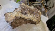 Load image into Gallery viewer, 8" Smokey Citrine &amp; Hematite Quartz Crystal Cluster
