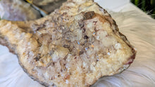 Load image into Gallery viewer, 8" Smokey Citrine &amp; Hematite Quartz Crystal Cluster
