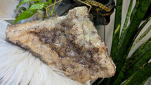 Load image into Gallery viewer, 8" Smokey Citrine &amp; Hematite Quartz Crystal Cluster
