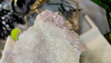 Load image into Gallery viewer, 13" Flower Amethyst Crystal Cluster (stand Included)
