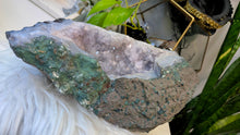 Load image into Gallery viewer, 11" Amethyst &amp; Blue Agate Crystal Cluster
