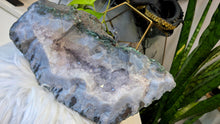 Load image into Gallery viewer, 11" Amethyst &amp; Blue Agate Crystal Cluster

