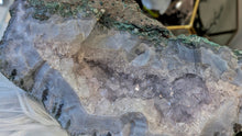 Load image into Gallery viewer, 11" Amethyst &amp; Blue Agate Crystal Cluster
