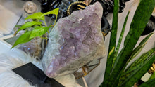 Load image into Gallery viewer, 10" Amethyst Prasiolite Crystal Cluster on Stand
