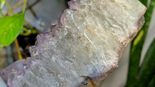 Load image into Gallery viewer, 10" Amethyst Prasiolite Crystal Cluster on Stand
