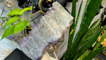Load image into Gallery viewer, 10" Amethyst Prasiolite Crystal Cluster on Stand
