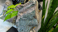 Load image into Gallery viewer, 10" Amethyst Prasiolite Crystal Cluster on Stand
