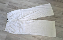 Load image into Gallery viewer, Reitmans White Linen Wide Leg Pants LG-XL NWT
