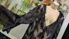 Load image into Gallery viewer, Frederick's of Hollywood Black Lace Embroidery Dress LG-XL *FLAW*
