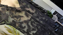 Load image into Gallery viewer, Frederick's of Hollywood Black Lace Embroidery Dress LG-XL *FLAW*
