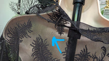 Load image into Gallery viewer, Frederick's of Hollywood Black Lace Embroidery Dress LG-XL *FLAW*
