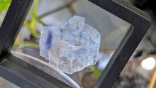 Load image into Gallery viewer, Rare Blue Halite Crystal in Display Case
