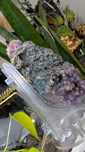 Load image into Gallery viewer, 5.5" Botryoidal Druzy Grape Agate Crystal Cluster

