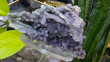 Load image into Gallery viewer, 4.5" Botryoidal Druzy Grape Agate Crystal Cluster
