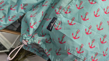 Load image into Gallery viewer, Charles River Pink Anchor Wind Jacket (grey sweatshirt all inside) MD
