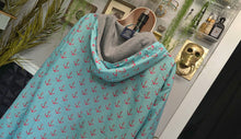 Load image into Gallery viewer, Charles River Pink Anchor Wind Jacket (grey sweatshirt all inside) MD
